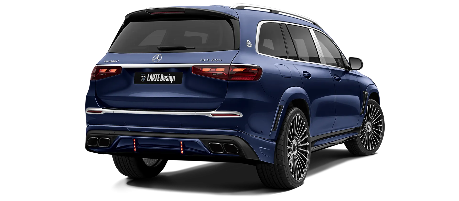 Mercedes Maybach GLS 600 X167 Facelift в цвете Mystic Blue с кастомным тюнингом