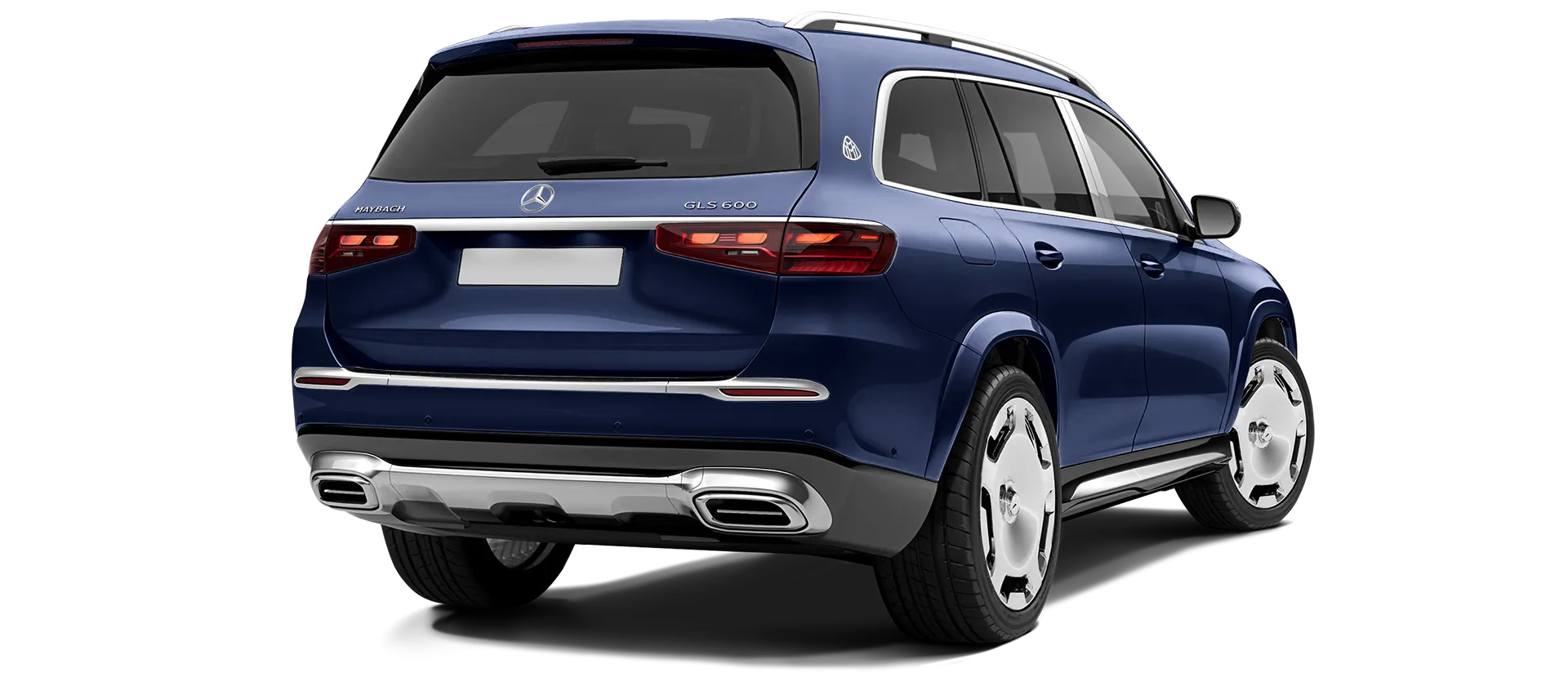 Mercedes Maybach GLS 600 X167 Facelift стоковый, цвет Mystic Blue