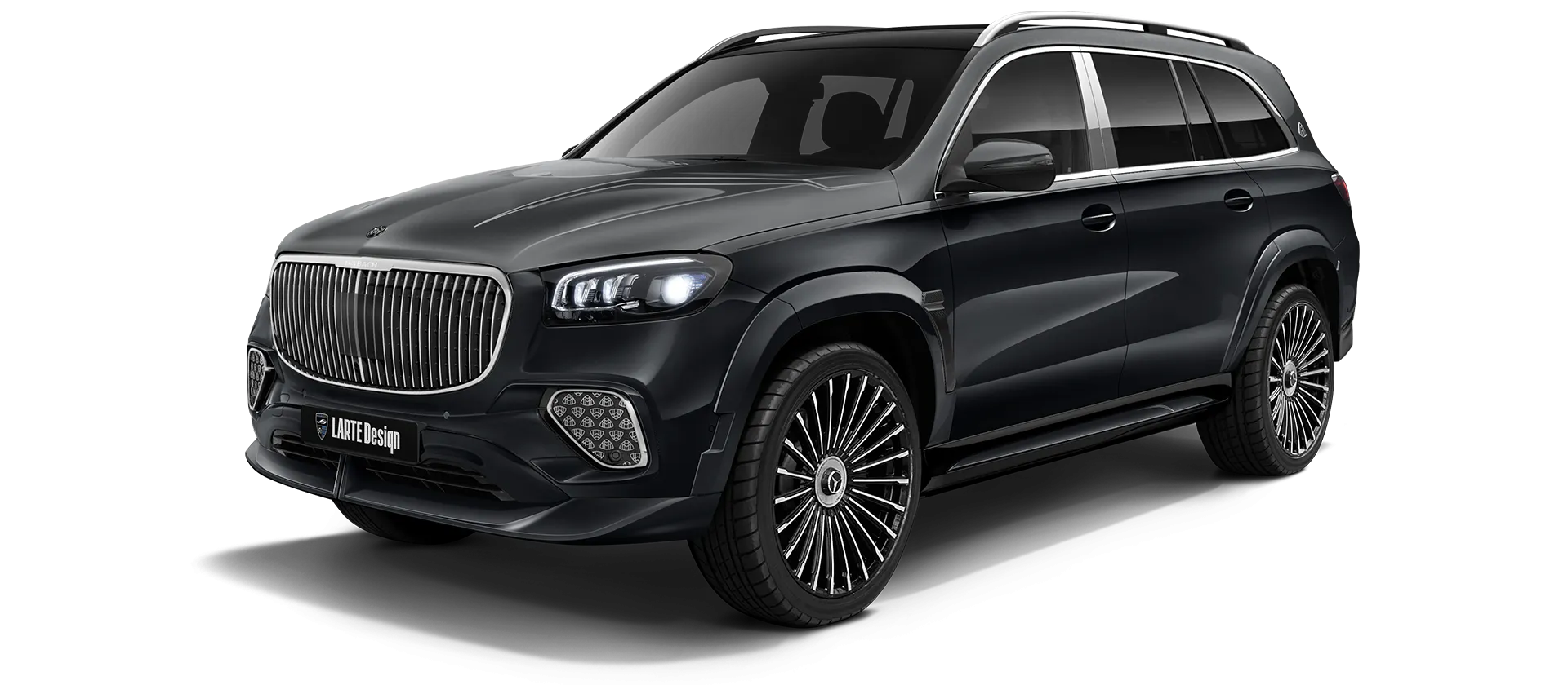 Mercedes Maybach GLS 600 X167 Facelift в цвете Obsidian Black & Gray с кастомным обвесом