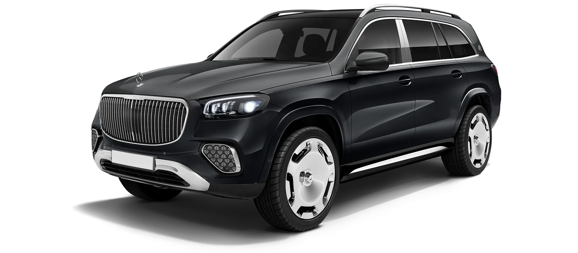 Mercedes Maybach GLS 600 X167 Facelift в цвете Obsidian Black & Gray с карбоновым обвесом