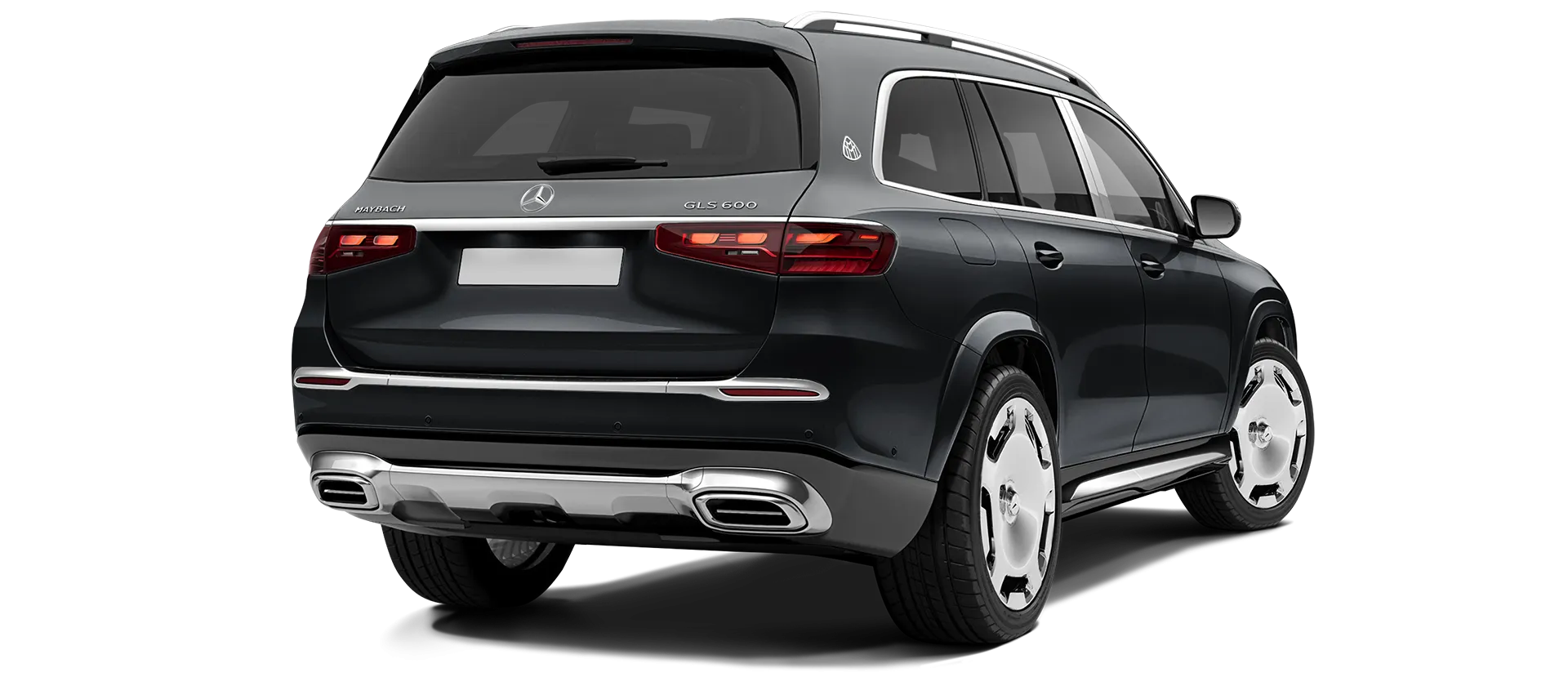 Mercedes Maybach GLS 600 X167 Facelift в цвете Obsidian Black & Gray с кастомным тюнингом