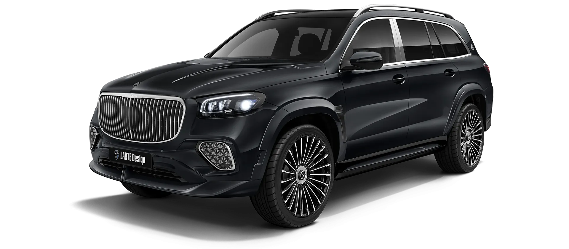 Mercedes Maybach GLS 600 X167 Facelift в цвете Obsidian Black с кастомным обвесом