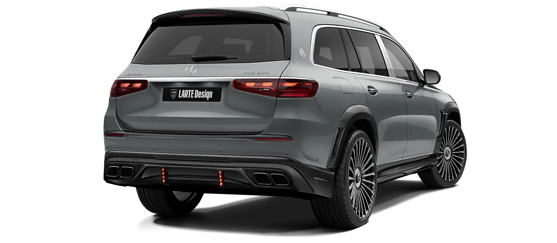 Mercedes Maybach GLS 600 X167 Facelift в цвете Selenite Grey с карбоновым тюнингом
