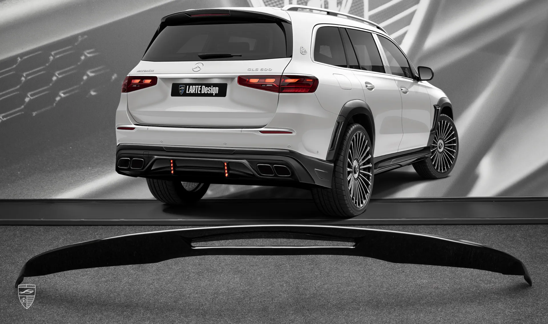 Обновление спойлера для авто класса люкс Mercedes Maybach GLS 600 X167 Facelift от LARTE Design
