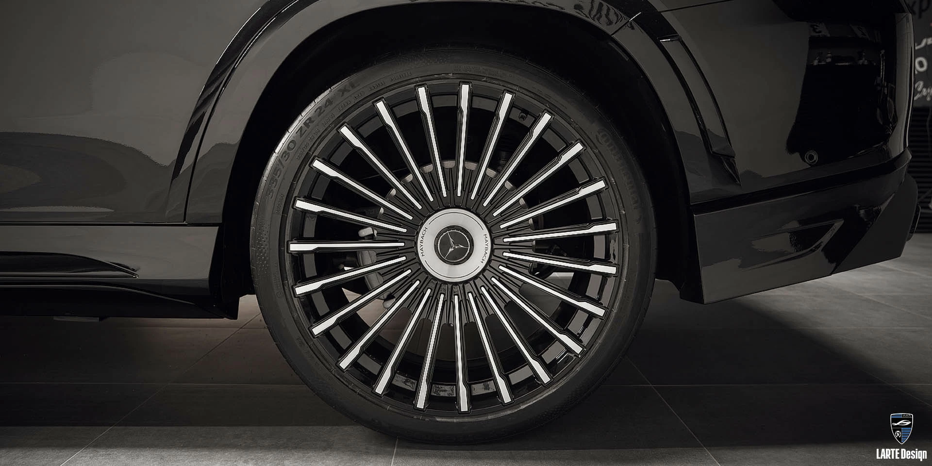 Купить кованые диски серии carbon fiber для Mercedes-Maybach GLS 600 4MATIC Х167 M 176 Obsidian Black metallic 