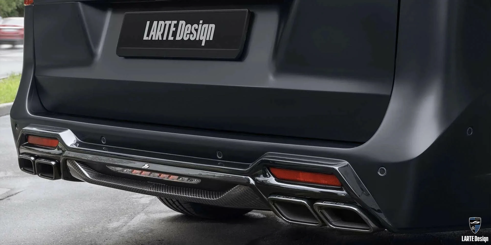 Закажите новые наконечники выхлопных газов из углеродного волокна для Mercedes-Benz V-class W447 Obsidian Black Metallic V 250 d EL AVG Comfort 4Matic