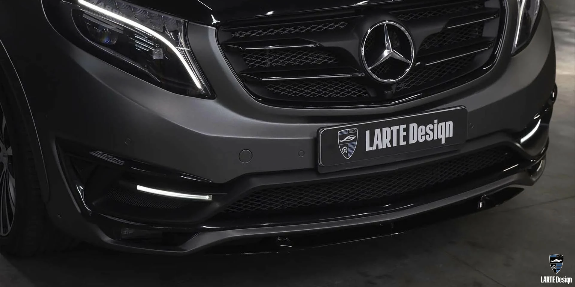 Закажите переднюю юбку из углеродного волокна для Mercedes-Benz V-class W447 Graphite Grey Metallic V 300 d AVANTGARDE Extra-Long