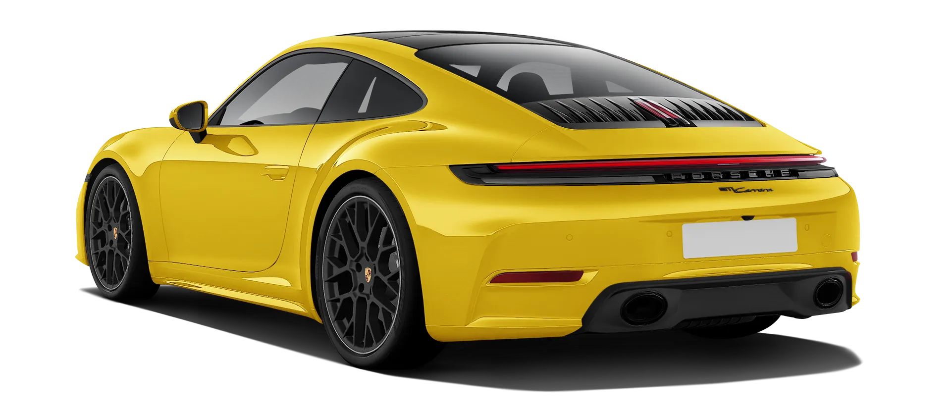 Porsche 911 Carrera 992.2 Facelift стоковый, цвет Cartagena Yellow