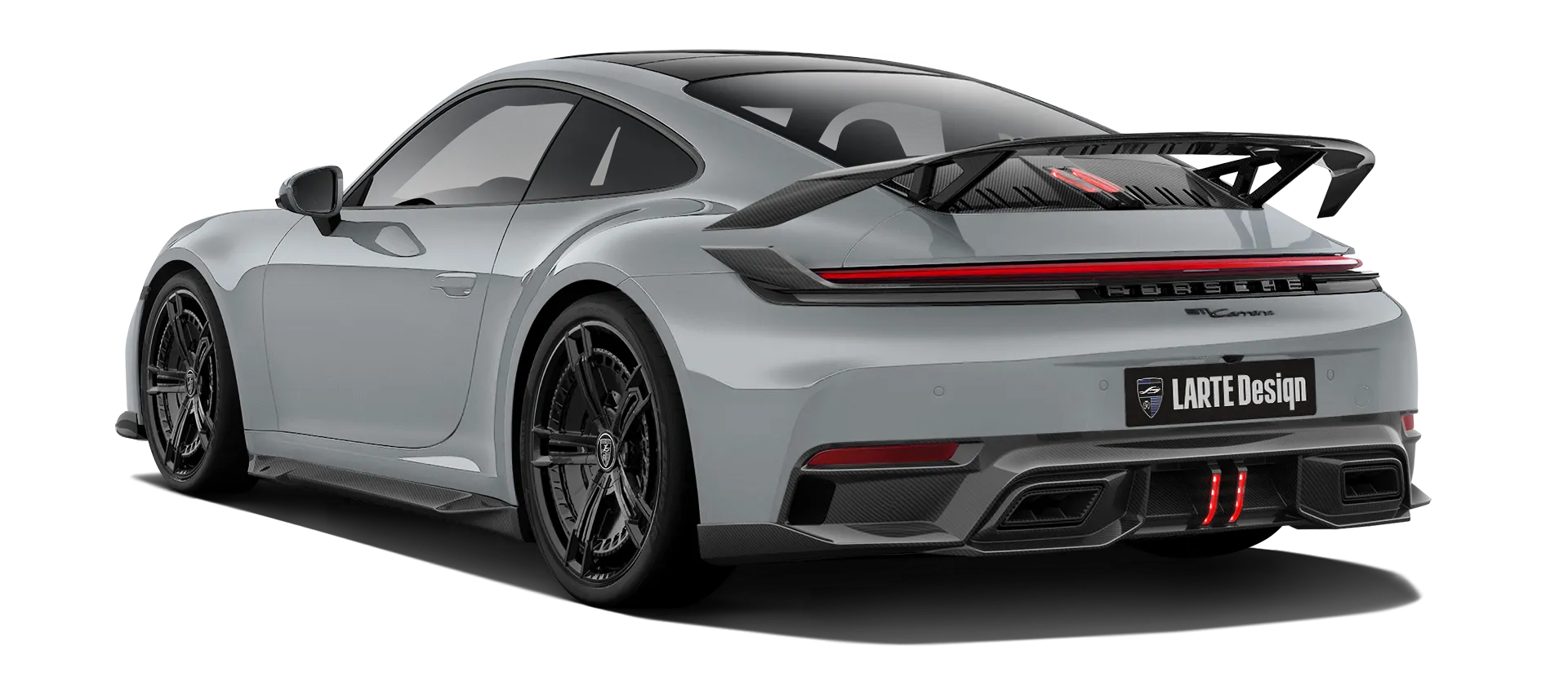 Porsche 911 Carrera 992.2 Facelift в цвете Ice Grey с карбоновым тюнингом