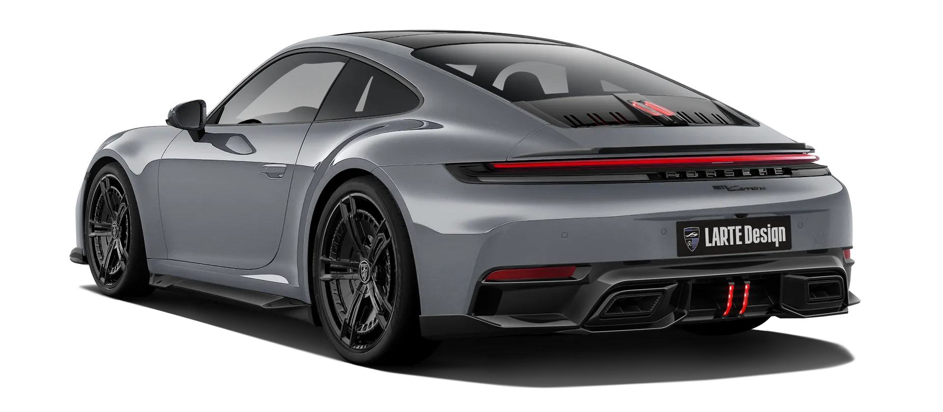 Porsche 911 Carrera 992.2 Facelift в цвете Ice Grey с кастомным тюнингом
