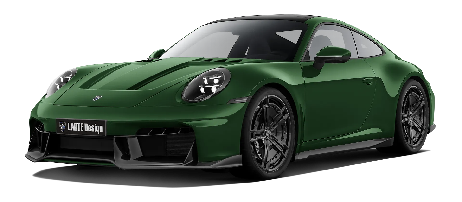 Porsche 911 Carrera 992.2 Facelift в цвете Oak Green с кастомным обвесом