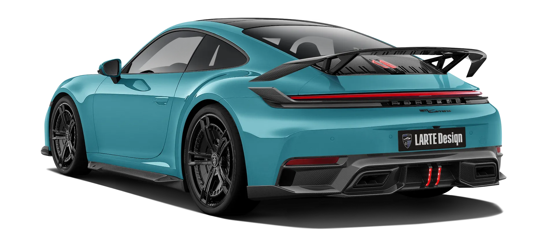 Porsche 911 Carrera 992.2 Facelift в цвете Olimp Blue с карбоновым тюнингом