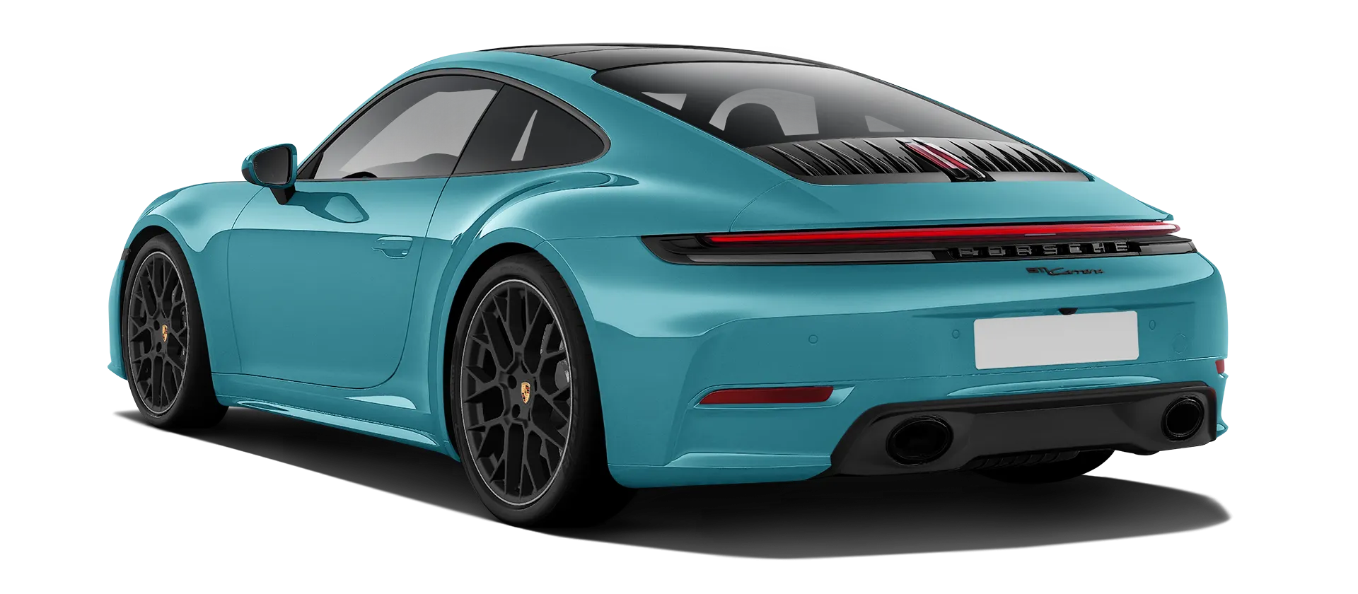 Porsche 911 Carrera 992.2 Facelift стоковый, цвет Olimp Blue