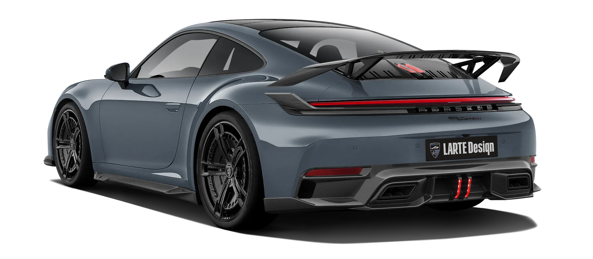 Porsche 911 Carrera 992.2 Facelift в цвете Vanadium Grey с карбоновым тюнингом