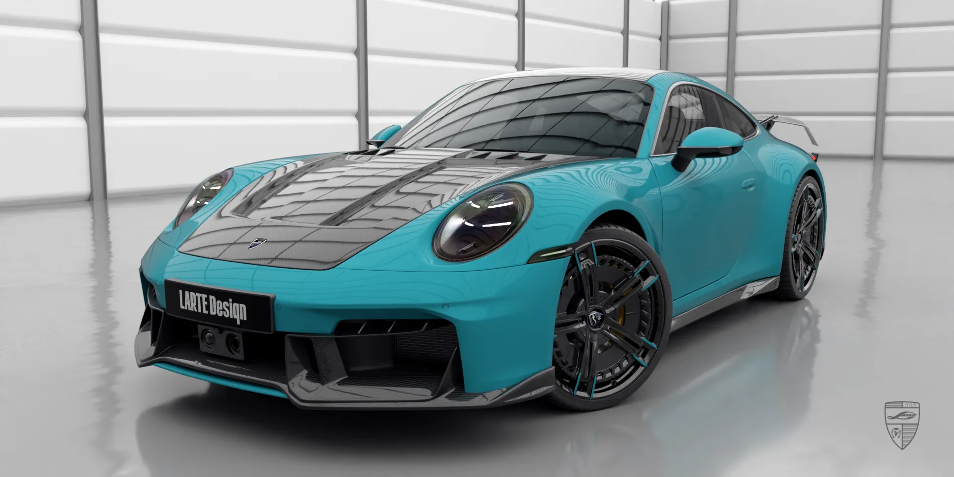 Custom Porsche 911 Carrera Facelift — спортивное купе 992 с аэродинамическим пакетом
