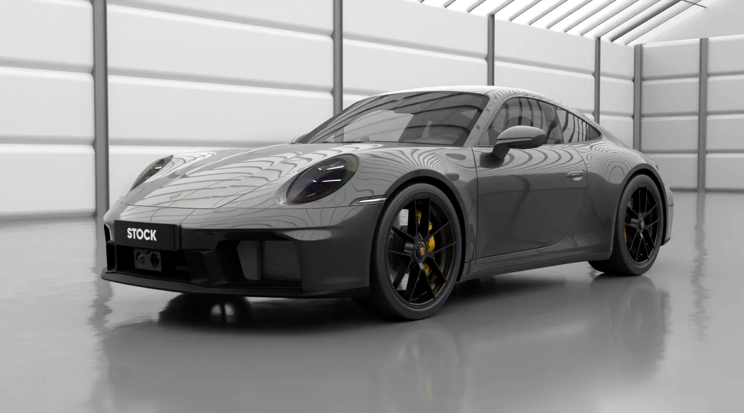 Перед под углом Porsche 911 Carrera 992.2 Facelift с кастомным обвесом