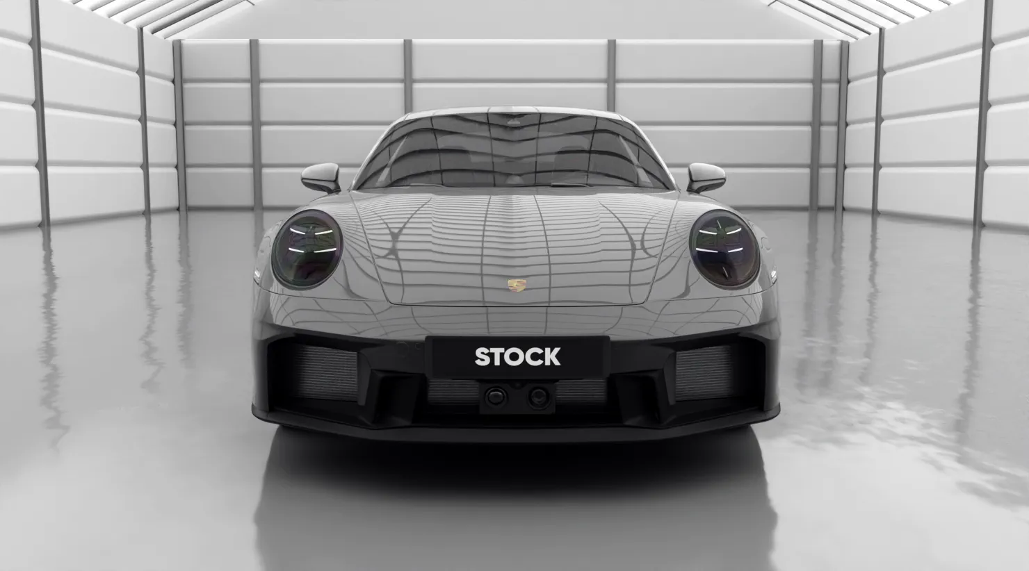 Перед Porsche 911 Carrera 992.2 Facelift с кастомным обвесом