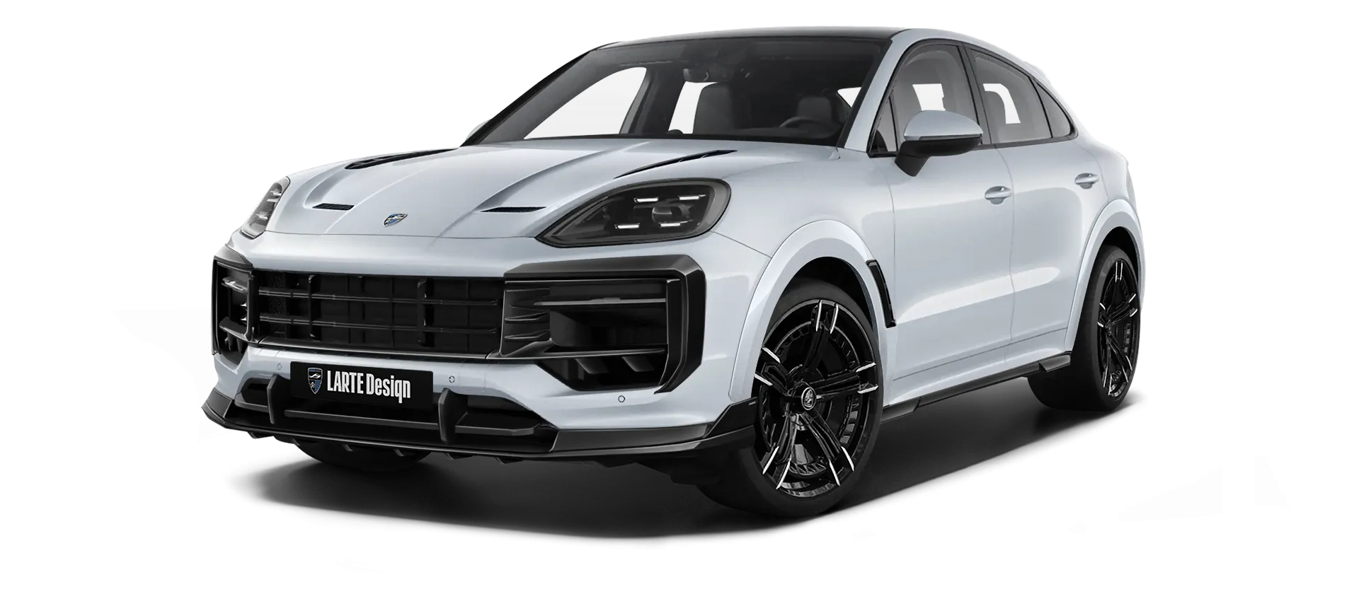 PORSCHE CAYENNE S COUPE 2024 - 2026 в цвете Carrara White с кастомным обвесом