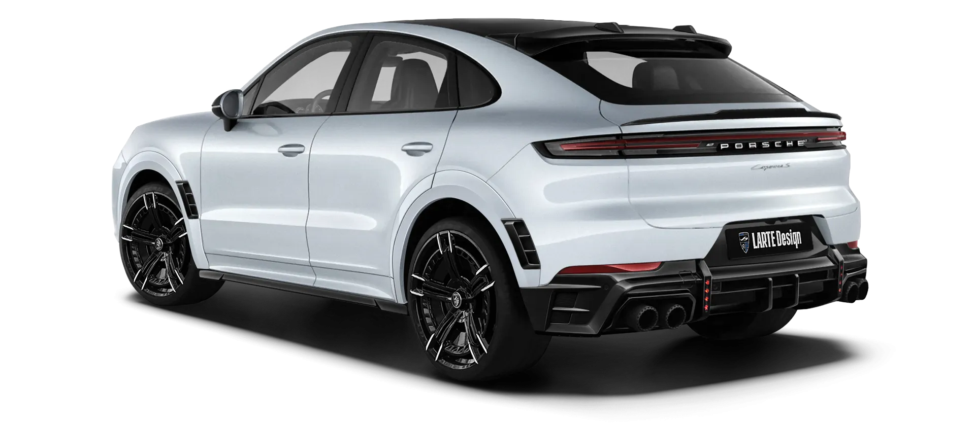 PORSCHE CAYENNE S COUPE 2024 - 2026 в цвете Carrara White с кастомным тюнингом
