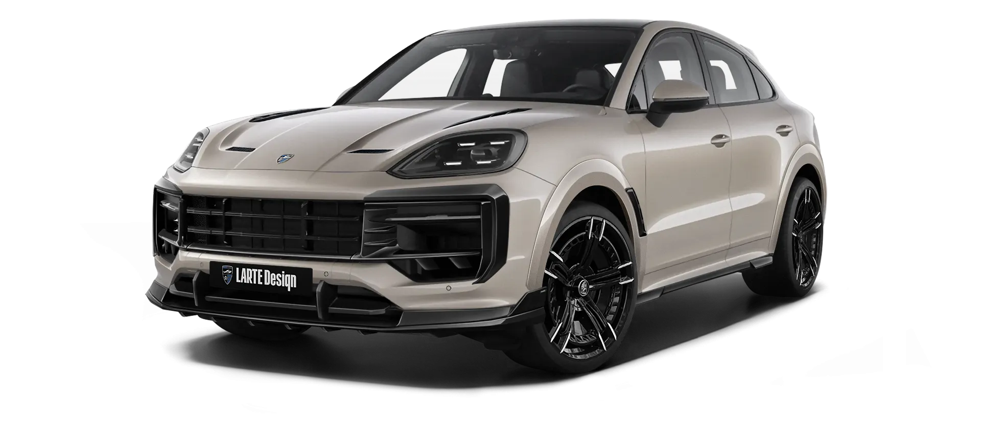 PORSCHE CAYENNE S COUPE 2024 - 2026 в цвете Cashmere Beige с кастомным обвесом