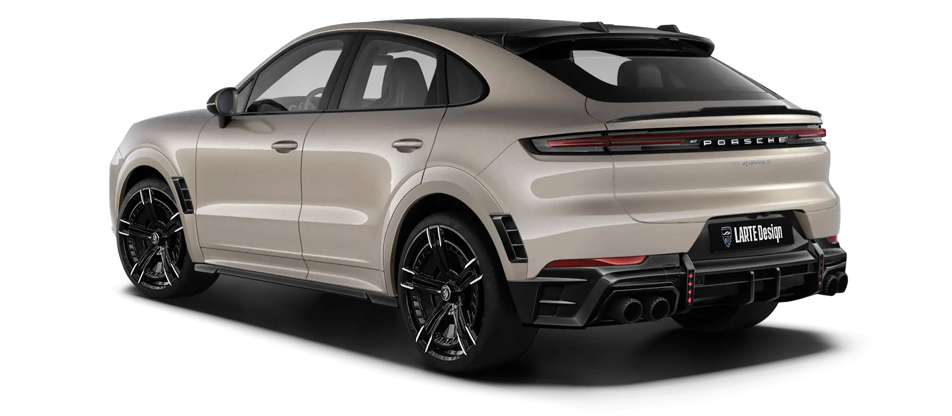 PORSCHE CAYENNE S COUPE 2024 - 2026 в цвете Cashmere Beige с кастомным тюнингом