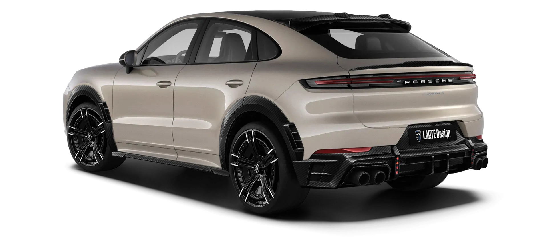 PORSCHE CAYENNE S COUPE 2024 - 2026 в цвете Cashmere Beige с карбоновым тюнингом