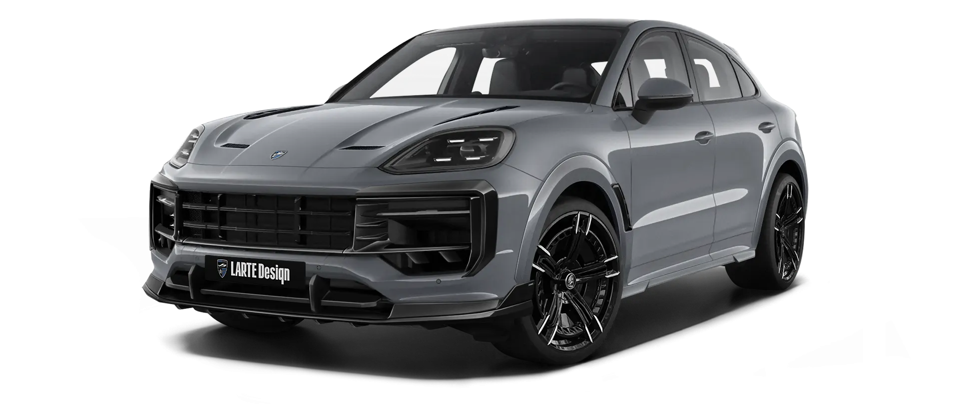 PORSCHE CAYENNE S COUPE 2024 - 2026 в цвете Crayon с кастомным обвесом
