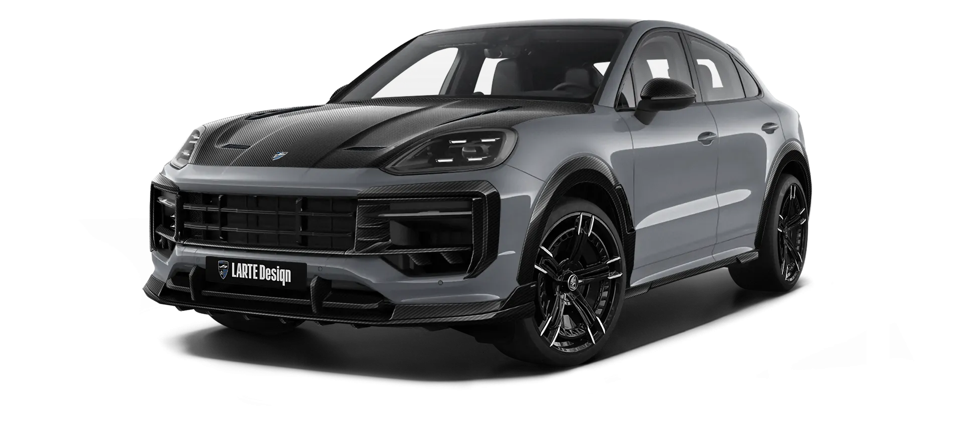 PORSCHE CAYENNE S COUPE 2024 - 2026 в цвете Crayon с карбоновым обвесом
