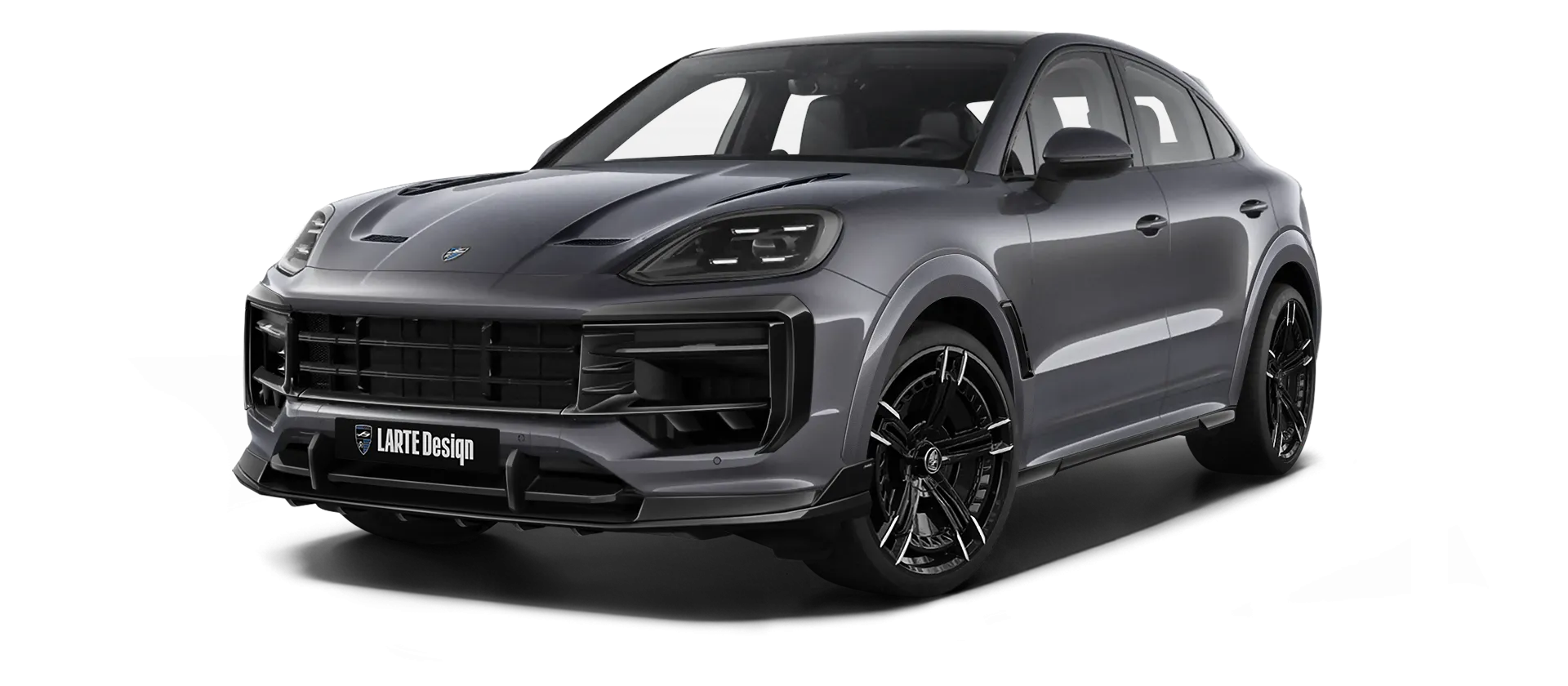 PORSCHE CAYENNE S COUPE 2024 - 2026 в цвете Quartz Grey с кастомным обвесом