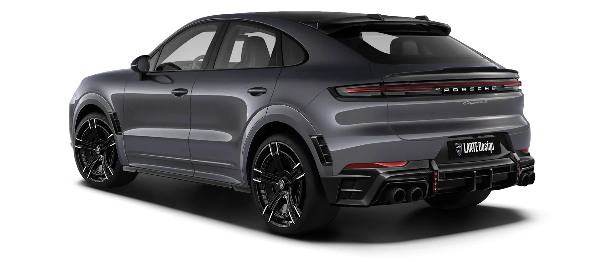 PORSCHE CAYENNE S COUPE 2024 - 2026 в цвете Quartz Grey с кастомным тюнингом