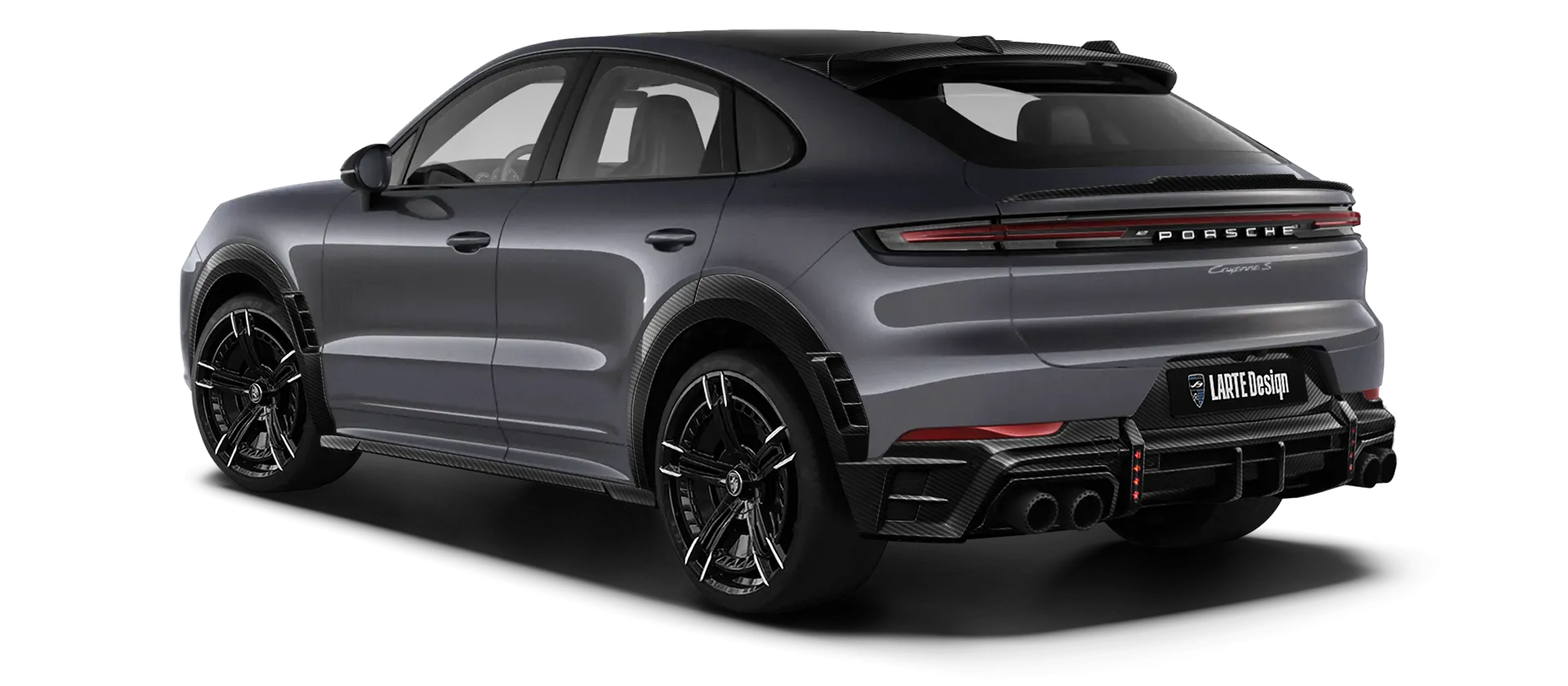 PORSCHE CAYENNE S COUPE 2024 - 2026 в цвете Quartz Grey с карбоновым тюнингом