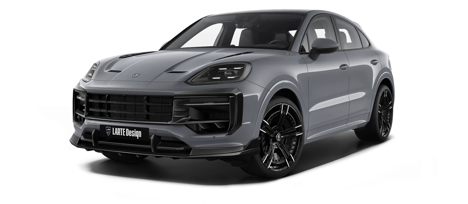 Крашеный под цвет кузова обвес для Porsche Cayenne S Coupe от LARTE Design