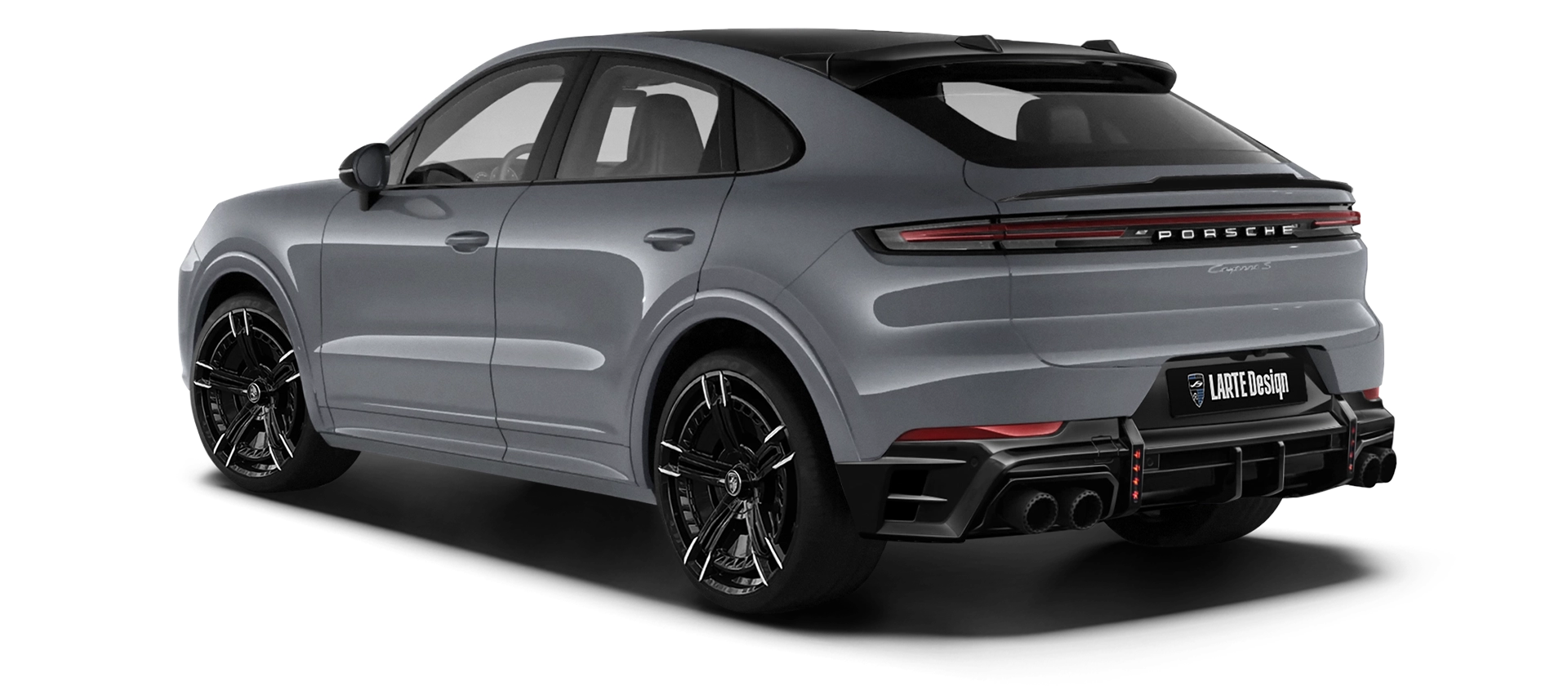 Крашеный под цвет кузова тюнинг-комплект для Porsche Cayenne S Coupe от LARTE Design