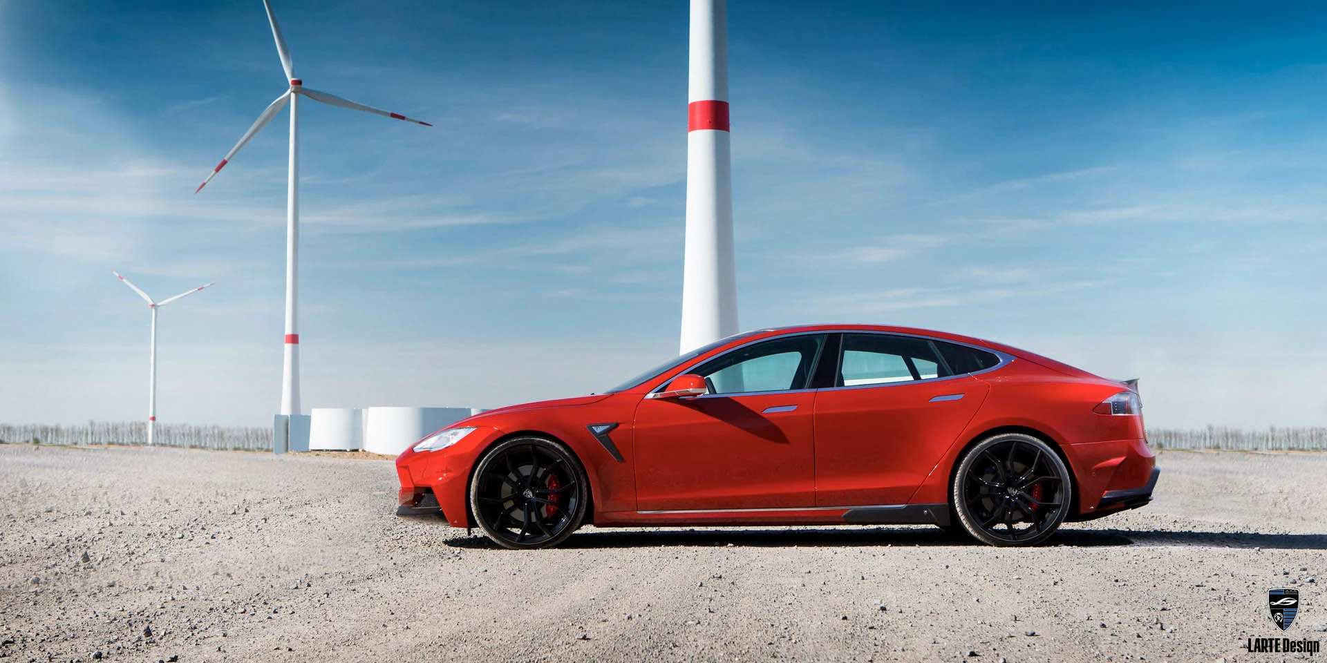 Закажите тюнинг-комплекты из углеродного волокна для Tesla Model S 85D Electro AT Red Multi-Coat Paint 2023
