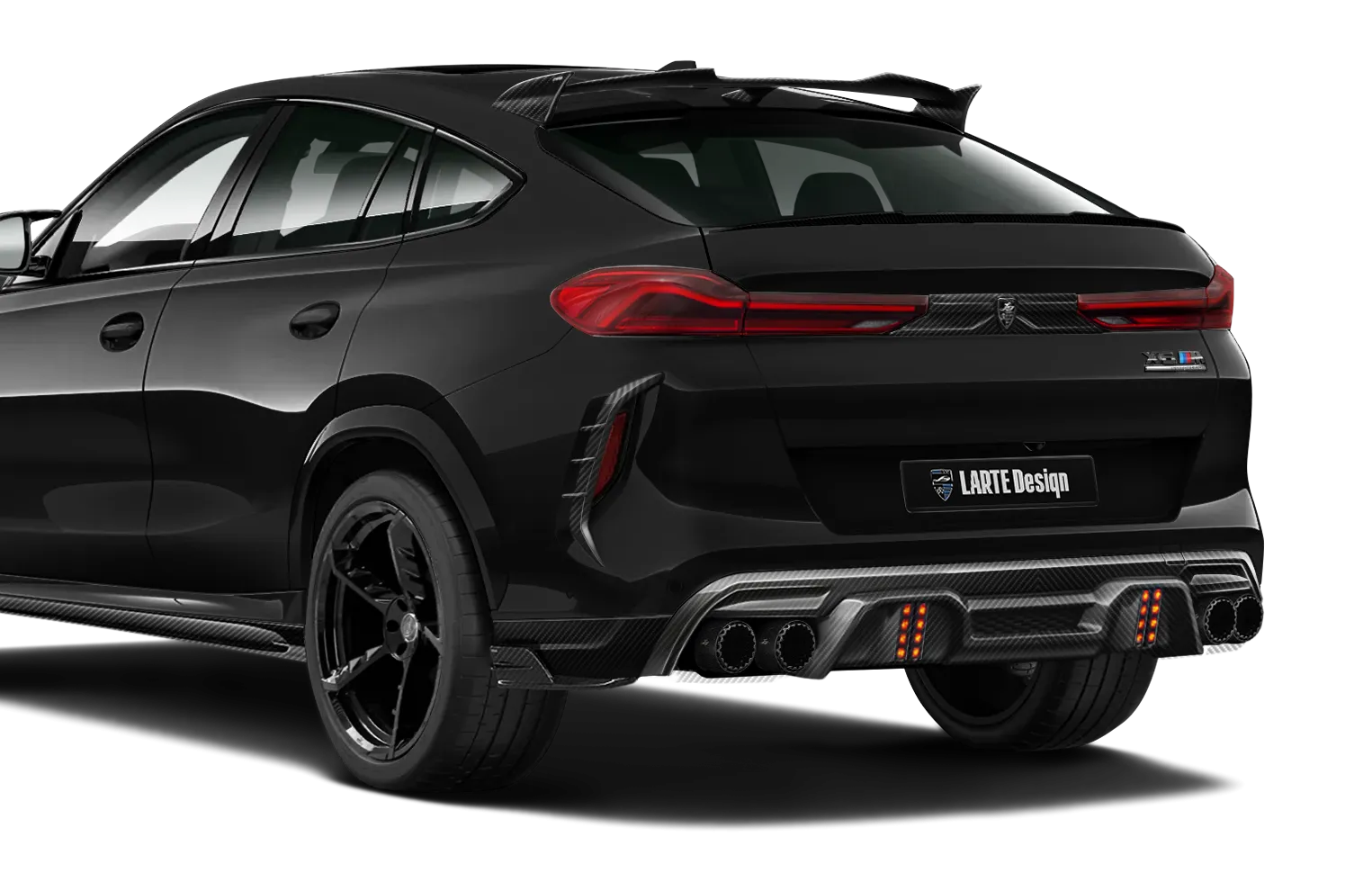 Карбоновый обвес на BMW X6M LCI Facelift в цвете Серый Бруклин